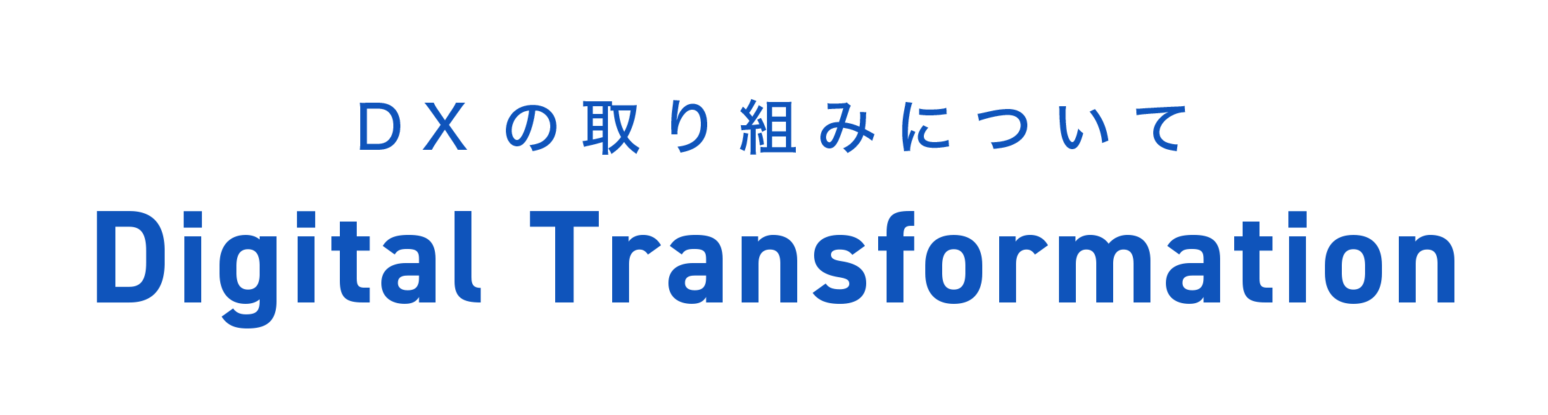 DXの取り組みについて Digital Transformation