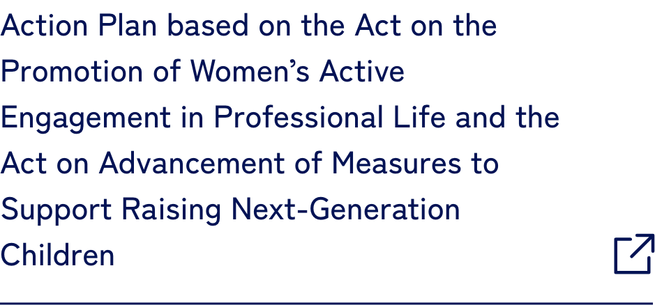 Action Plan based on the Act on the Promotion of Women’s Active Engagement in Professional Life and the Act on Advancement of Measures to Support Raising Next-Generation Children